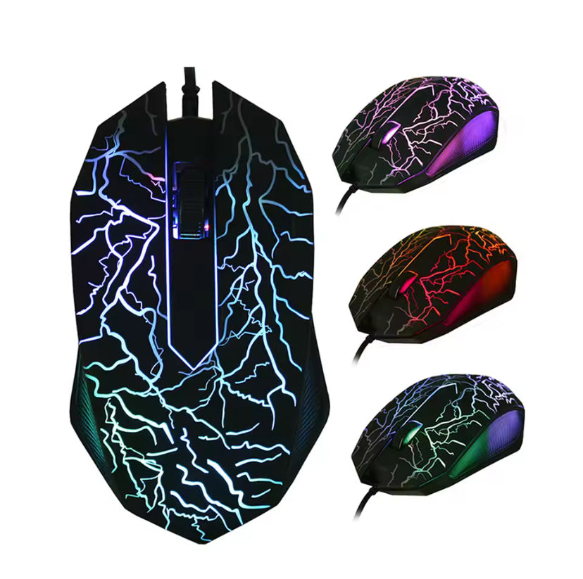 RGB Gaming Mouse – 3200DPI Ergonomic USB Wired Mouse for PC & Laptop Gamers