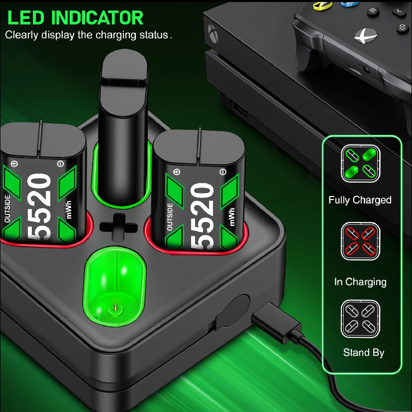 Xbox Controller Battery Recharging Station