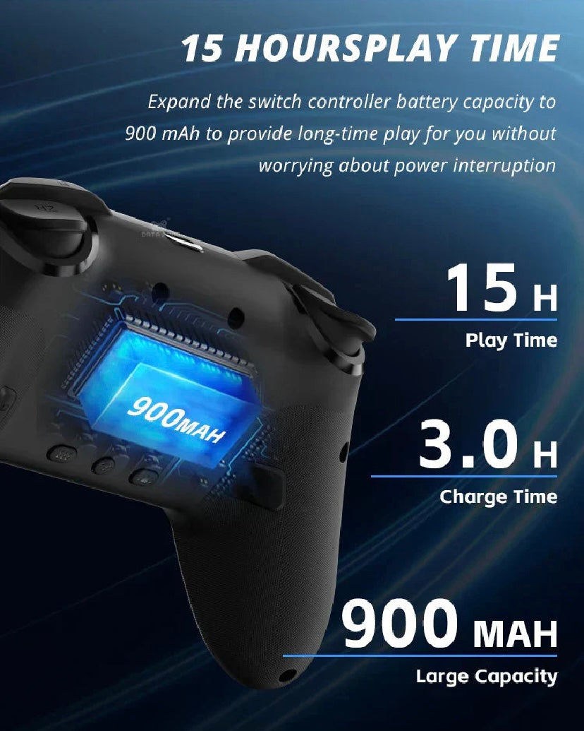 Wireless Pro Controller for Nintendo Switch / OLED / Lite – RGB Backlight & Turbo Function