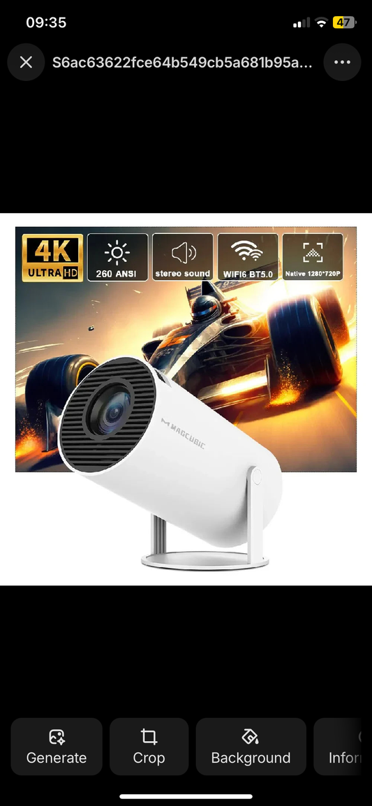 🌟 4K Smart Projector with Android 11 – Magcubic HY300 Pro