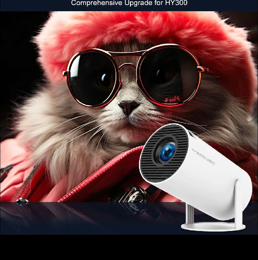 🌟 4K Smart Projector with Android 11 – Magcubic HY300 Pro